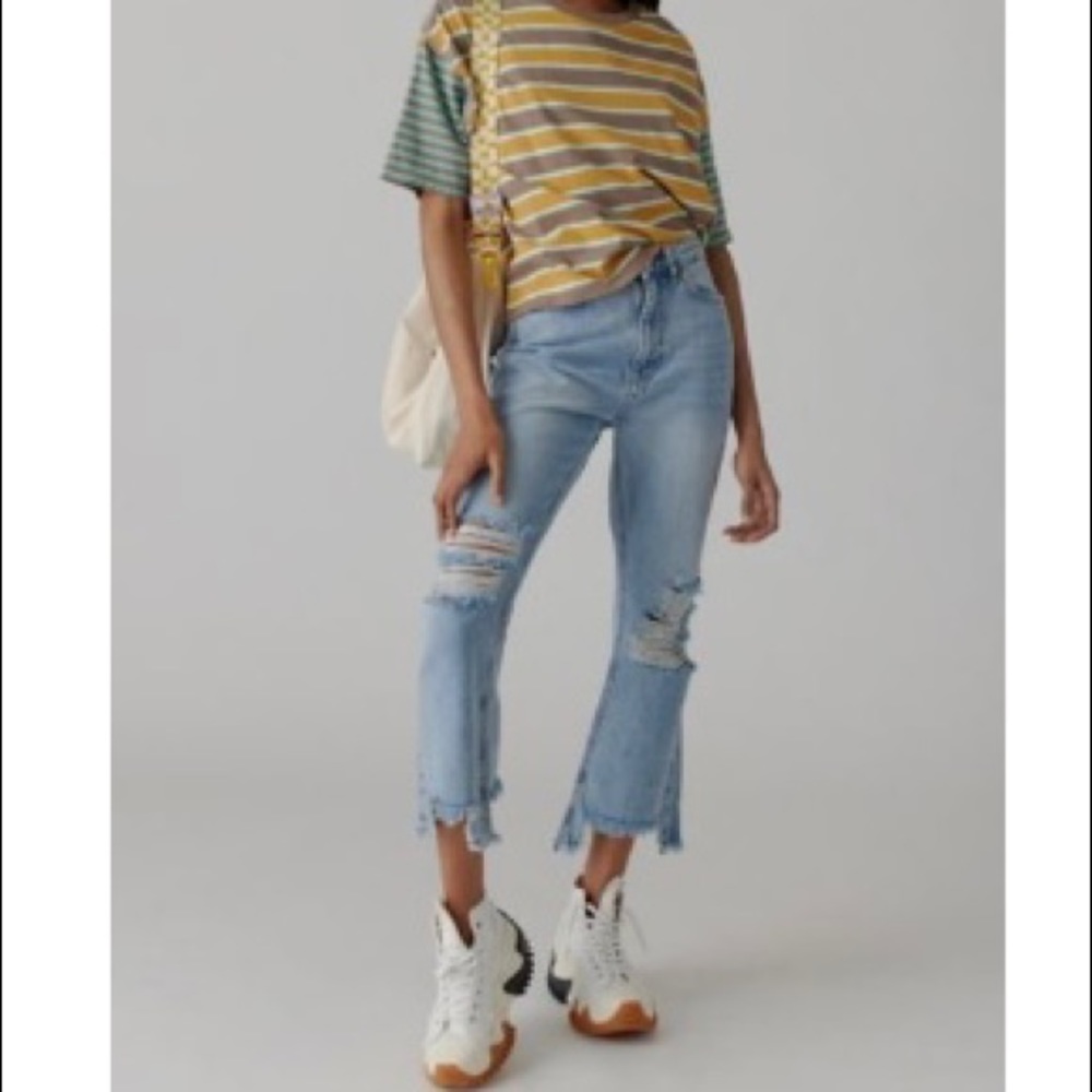 BDG High waisted cropped flare jeans
